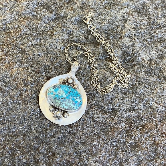 Sterling/turquoise necklace - Picture 6 of 6
